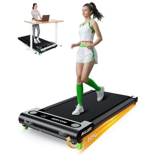 Akluer Portable Under Desk Treadmill With Led Display And Incline