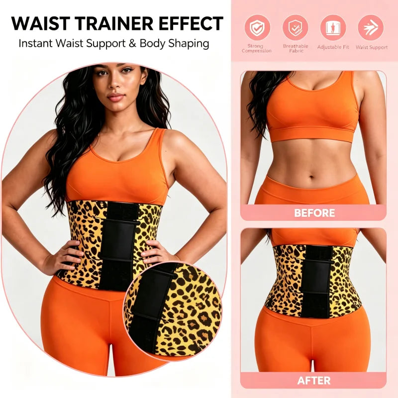 Women Double Compression Waist Trainer Tummy Control Body Shaper