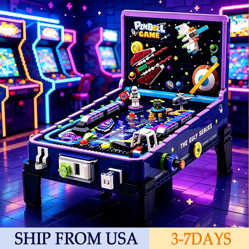 Creative Pinball Table Construction Toy Educational Brick Building Set