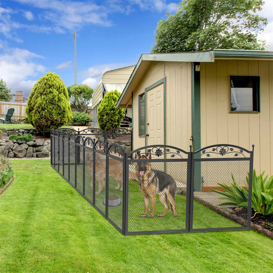 Bingopaw Heavy Duty Metal Dog Playpen Sturdy Durable Pet Enclosure
