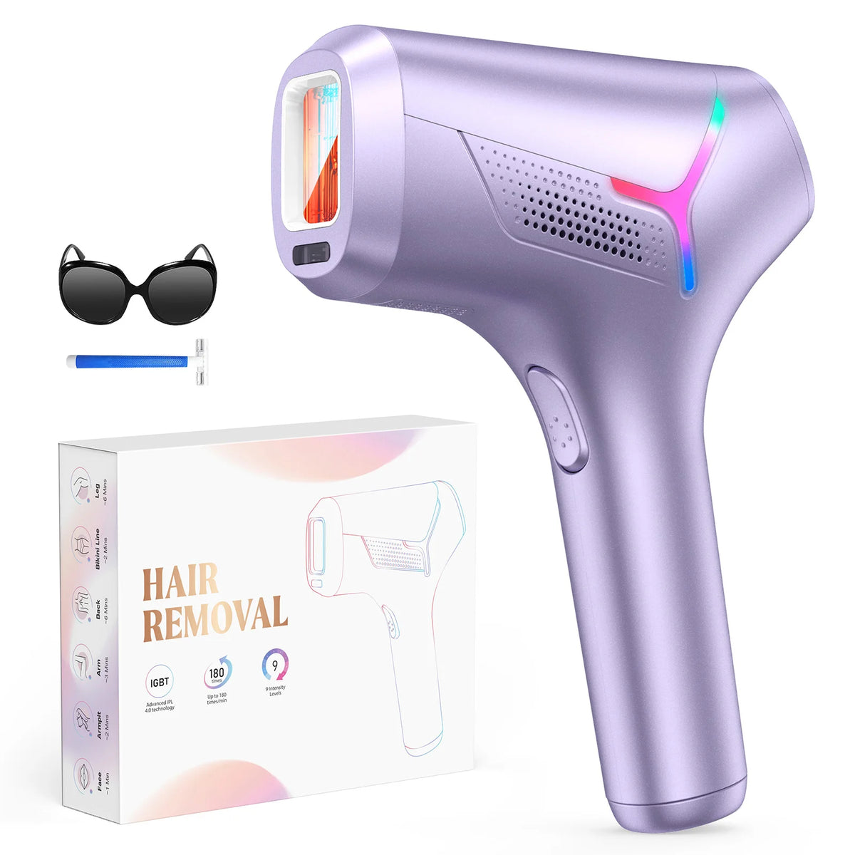Totmizby IPL Hair Removal Device for Face Body and Bikini Areas