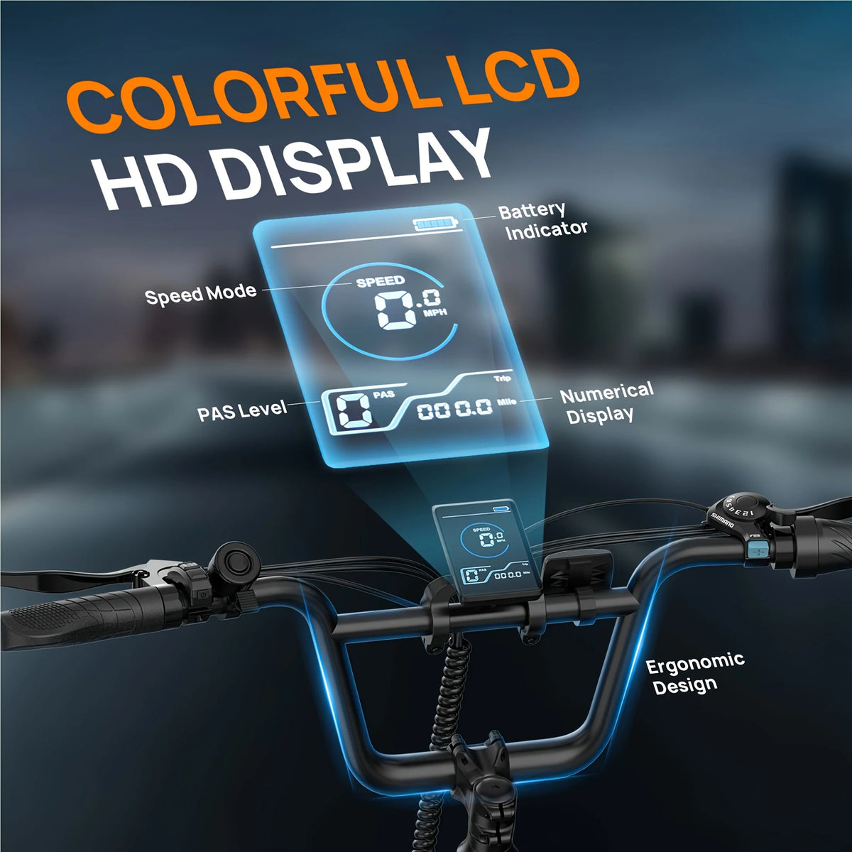 Urlife E20 750W Electric Bike With Dual Disc Brakes