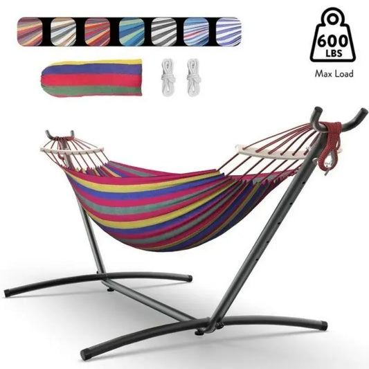 Gyroor Heavy Duty Adjustable Stand Outdoor Garden Hammock