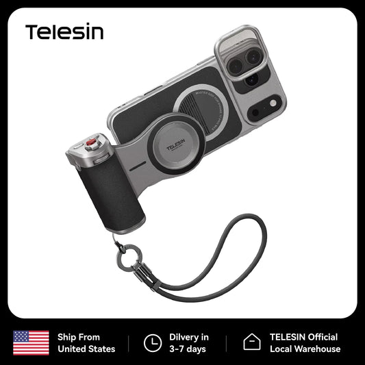TELESIN Master Grip Phone Camera Holder With Wireless Charging