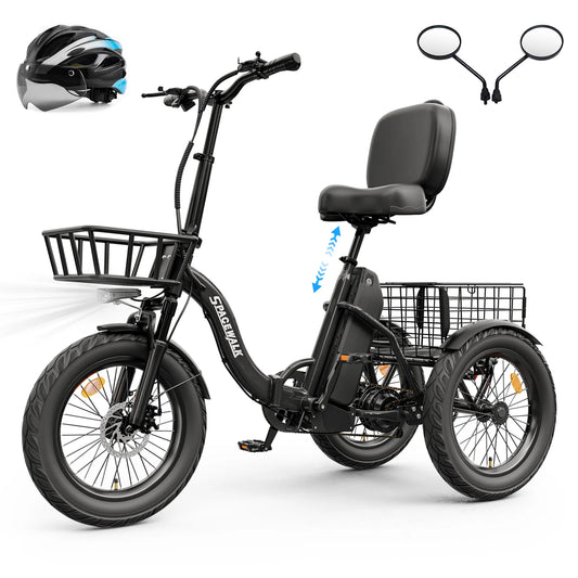 Spacewalk 48V Folding Electric Trike With 1200W Brushless Motor