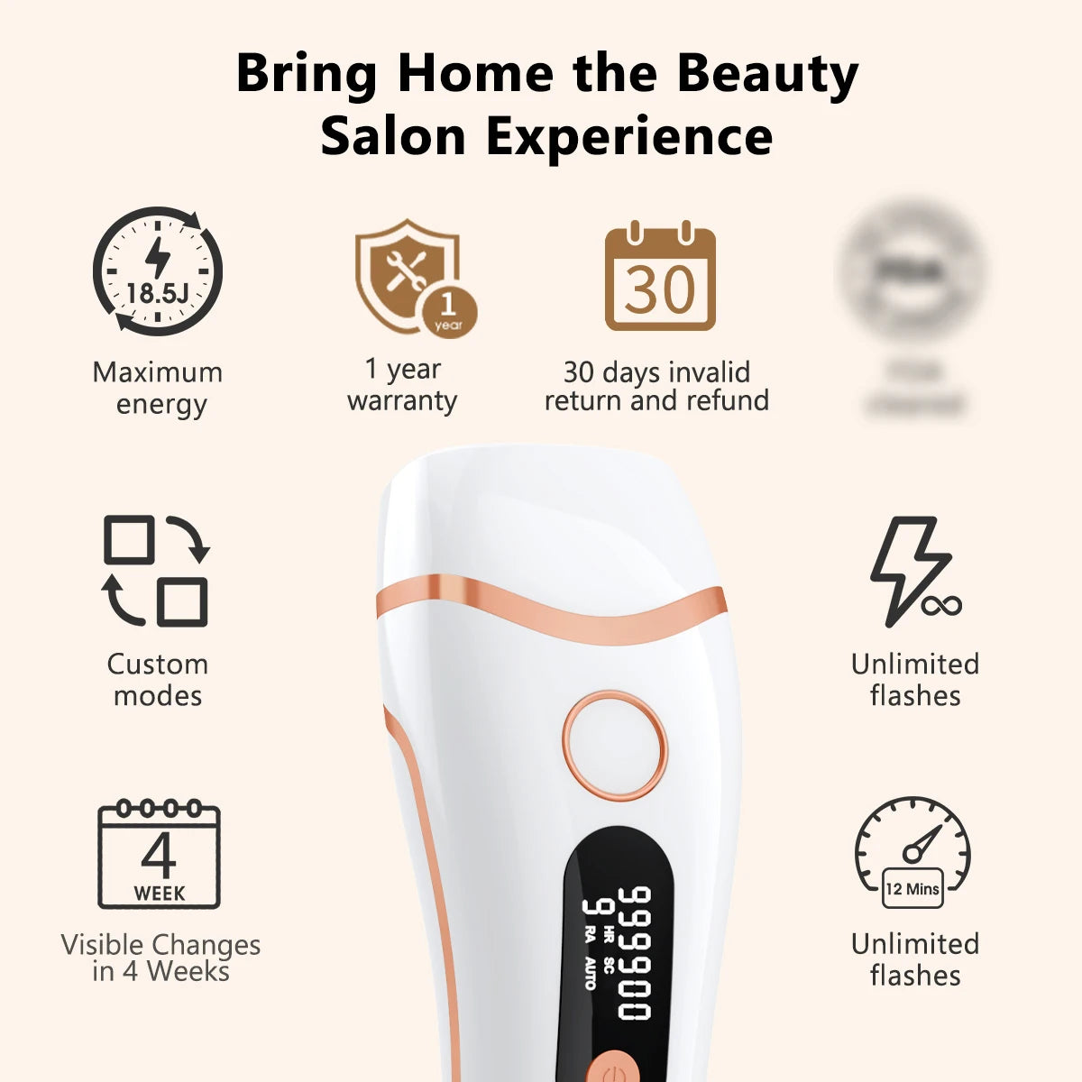 Totmizby IPL Laser Hair Removal Epilator for Men and Women