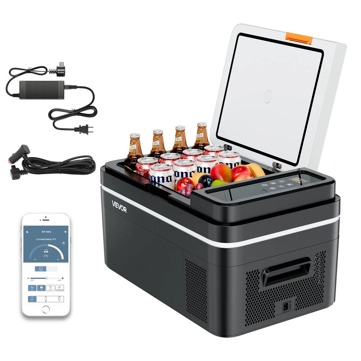 SucceBuy Portable Compressor Car Refrigerator Freezer for Travel and Home