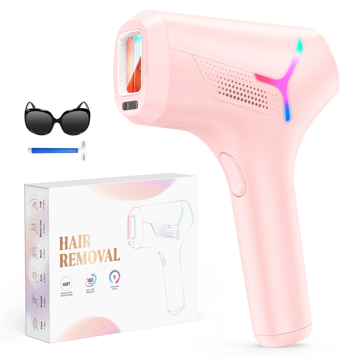 Totmizby IPL Hair Removal Device for Face Body and Bikini Areas