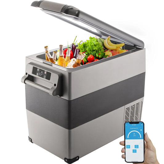 SucceBuy Portable Compressor Car Refrigerator Freezer for Travel and Home
