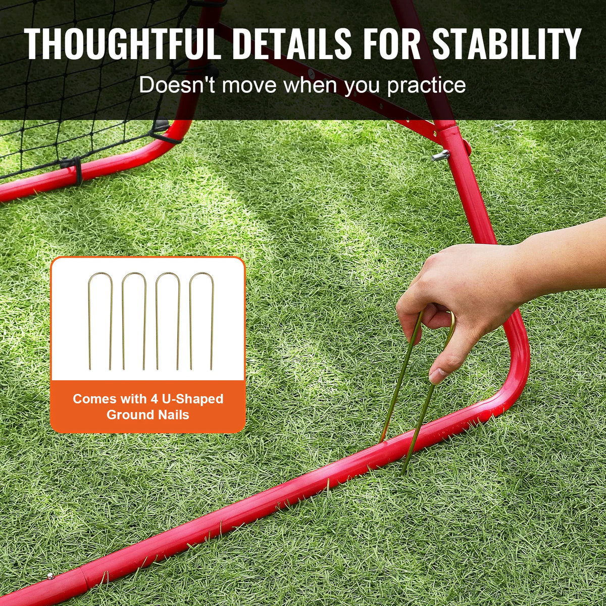 VEVOR Portable Soccer Rebounder Net for Football Training and Practice