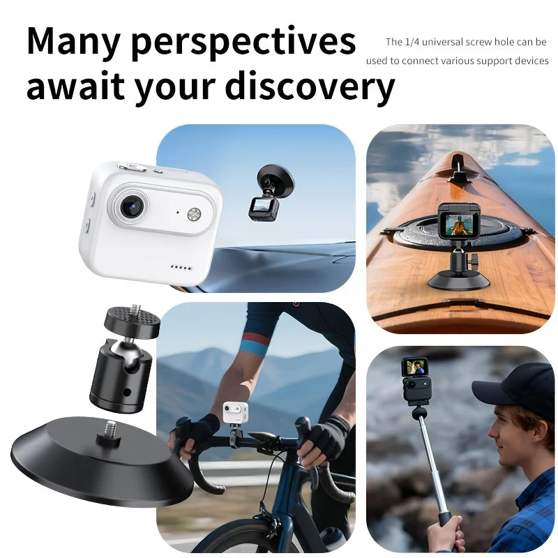 4K Flip Screen Action Camera With Anti Shake Stability