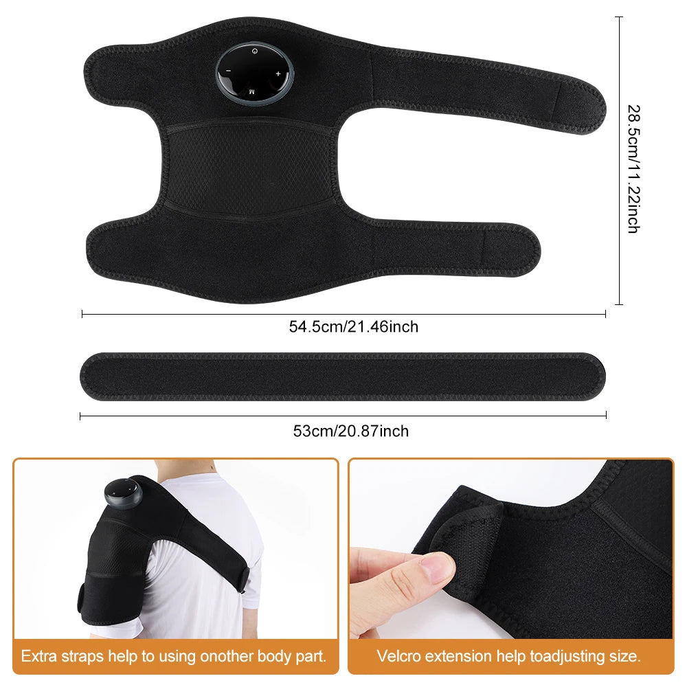 Hailicare Graphene Heated Knee Brace With Adjustable Massage