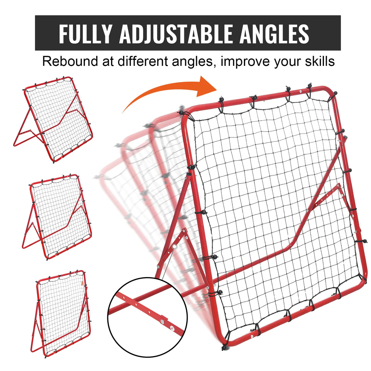 VEVOR Portable Soccer Rebounder Net for Football Training and Practice