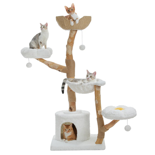 PAWZ Road Modern Cat Tree Tower With Sisal Scratching Post