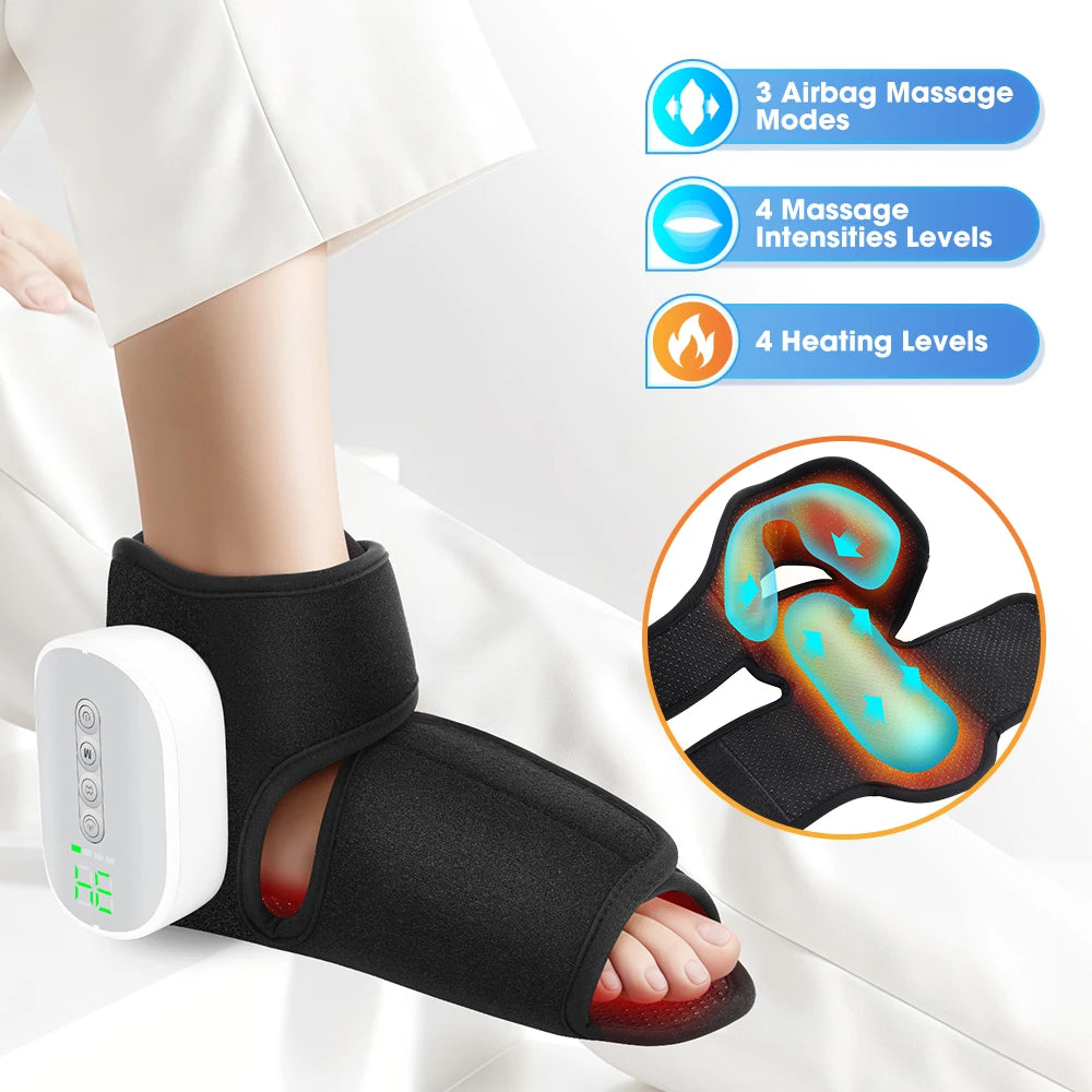 Moajaza Wireless Air Pressure Foot Massager With Electric Heating