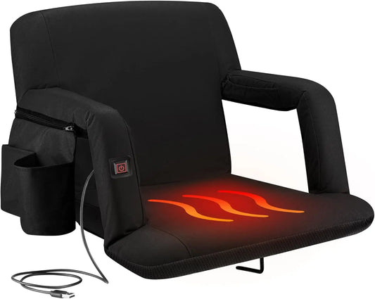 Alpcour Heated Reclining Stadium Seat With Waterproof Thick Padding