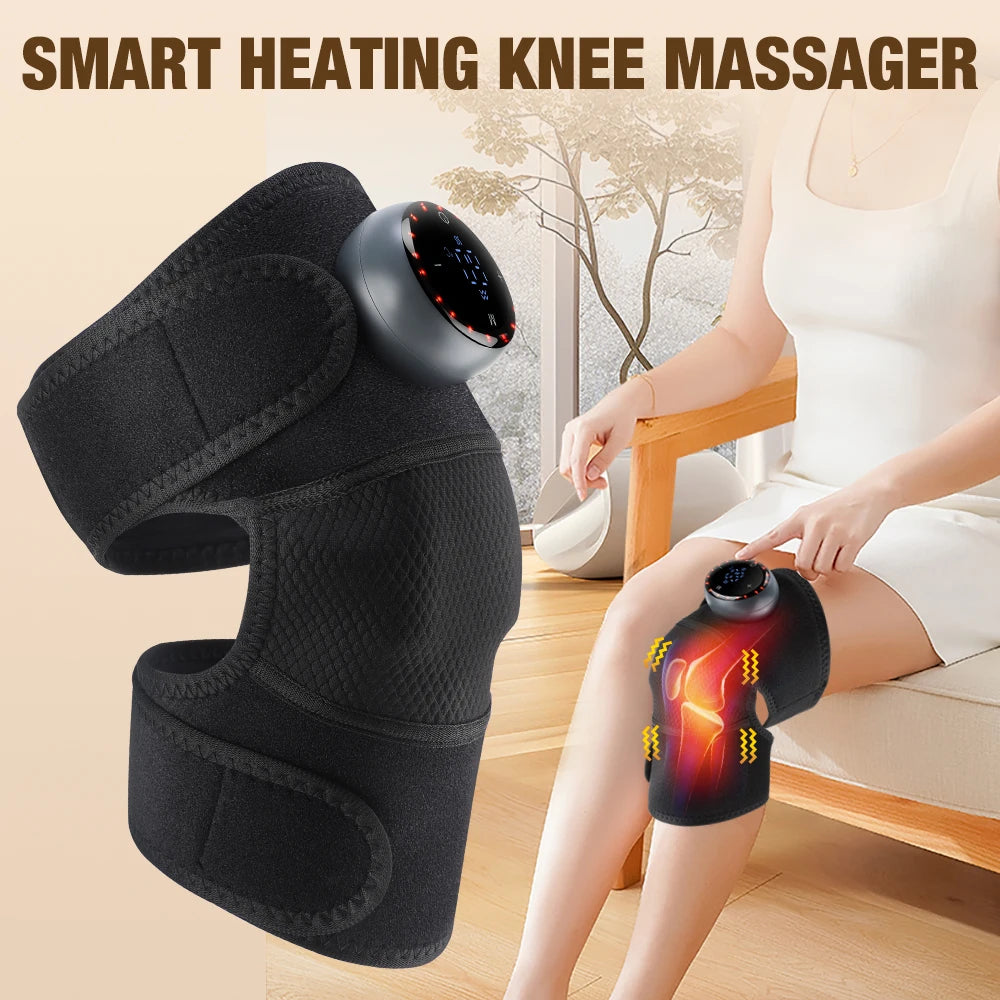 Hailicare Graphene Heated Knee Brace With Adjustable Massage