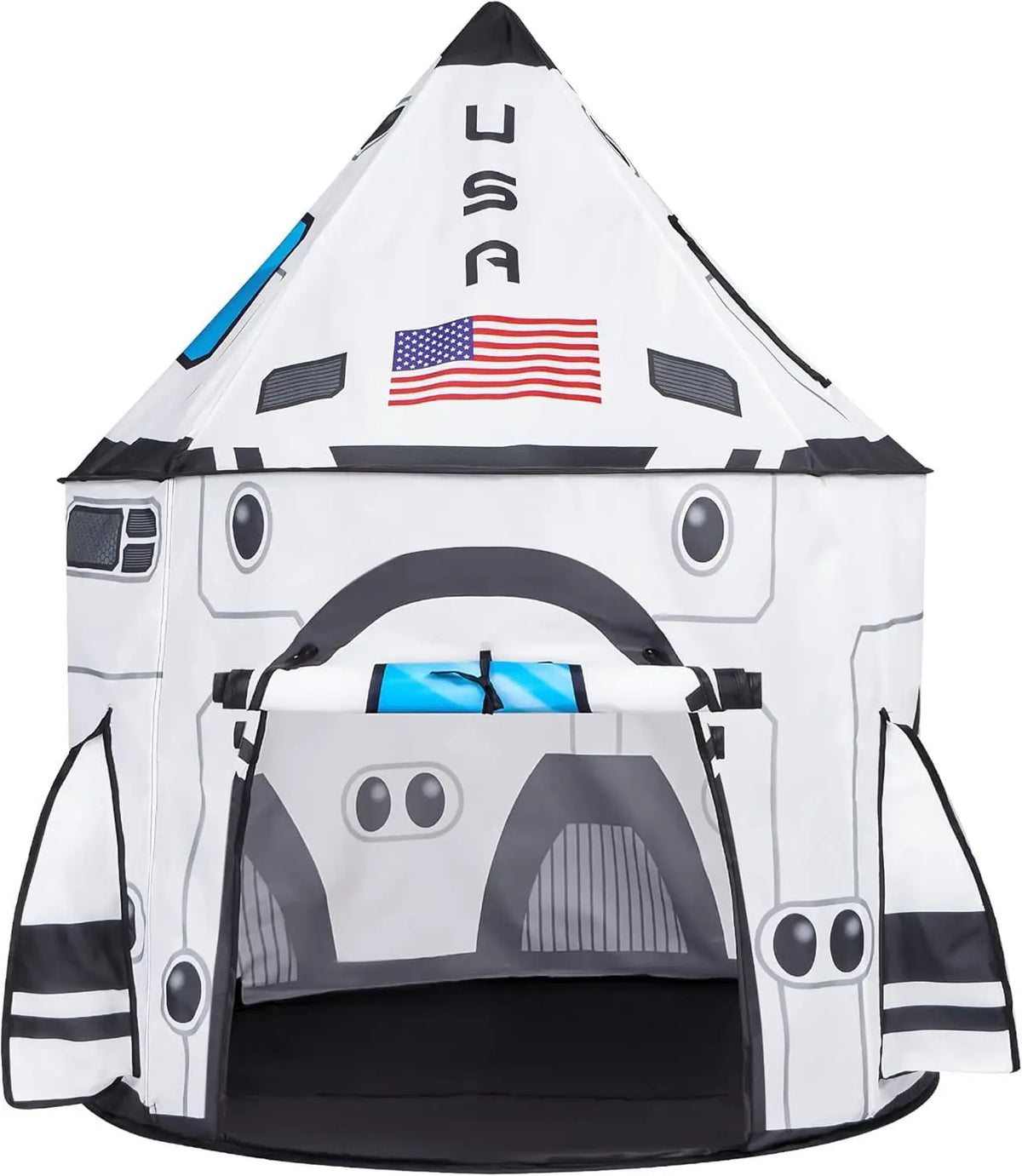 Joyfy Kids Rocket Ship Tent With Tunnel For Imagination Building