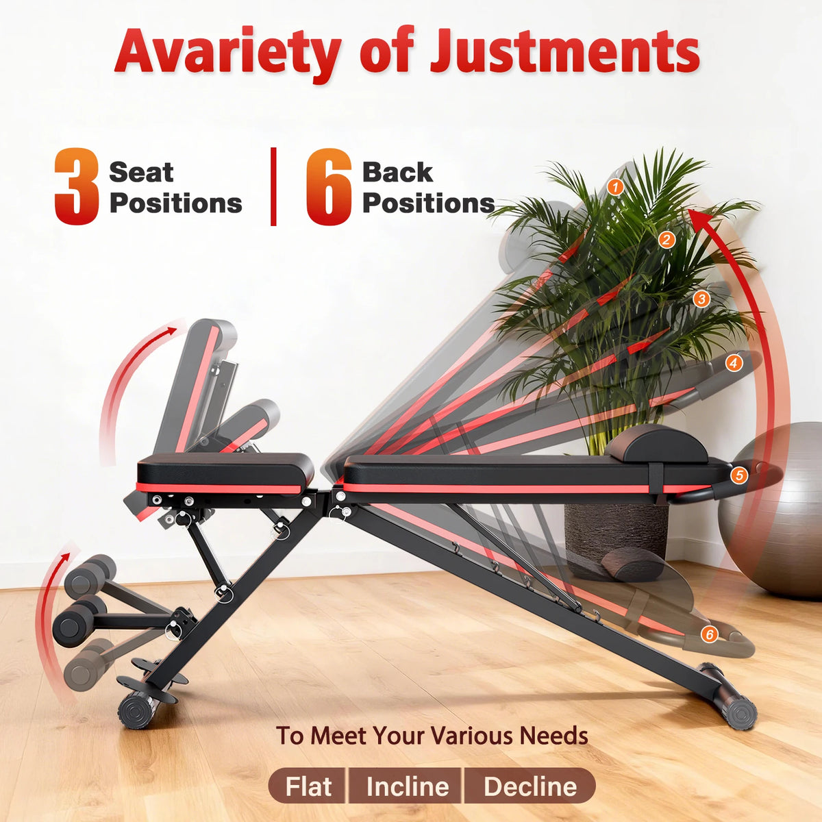 Pre Assembled Multi Functional Foldable Dumbbell Weight Bench