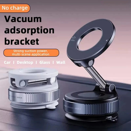 Foldable Magnetic Car Phone Holder With 360 Degree Rotation Base