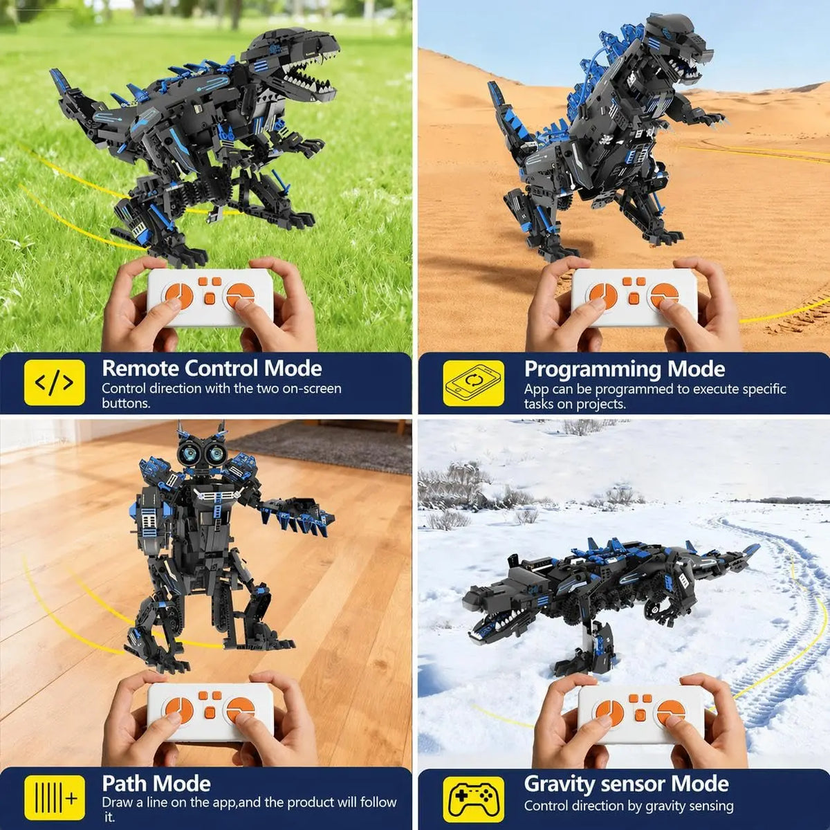 Programmable Robot Dinosaur STEM Educational Transformable Kit