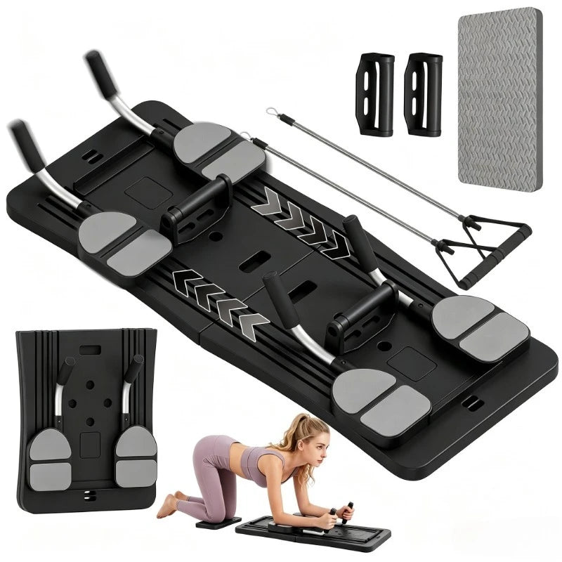 Foldable Home Workout Board With Core Trainer And Resistance Bands