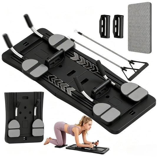Foldable Home Workout Board With Core Trainer And Resistance Bands