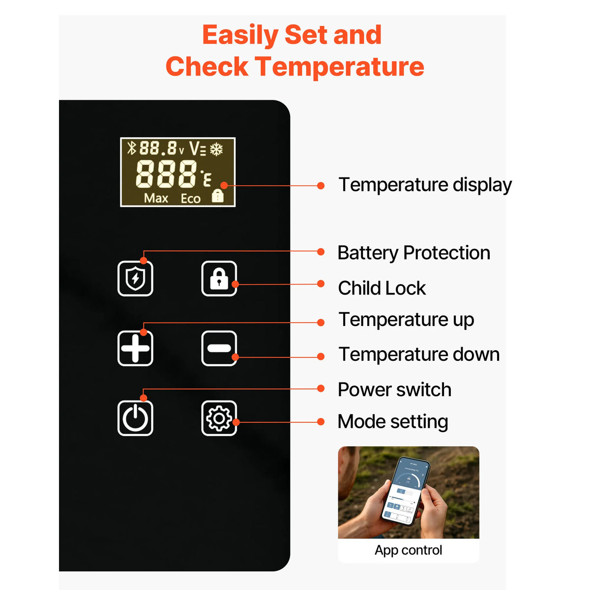 SucceBuy Portable Compressor Car Refrigerator for Home and Travel