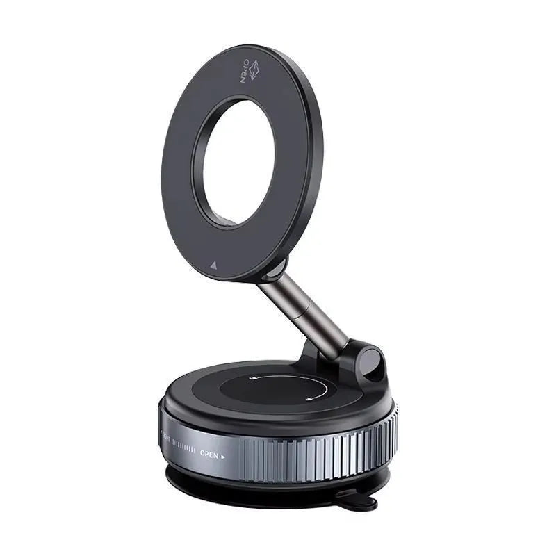 Foldable Magnetic Car Phone Holder With 360 Degree Rotation Base