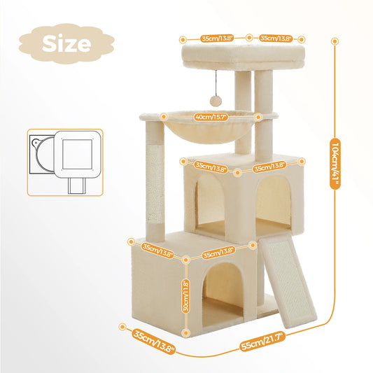 PAWZ Road Multi Level Cat Tower With Sisal Scratching Post
