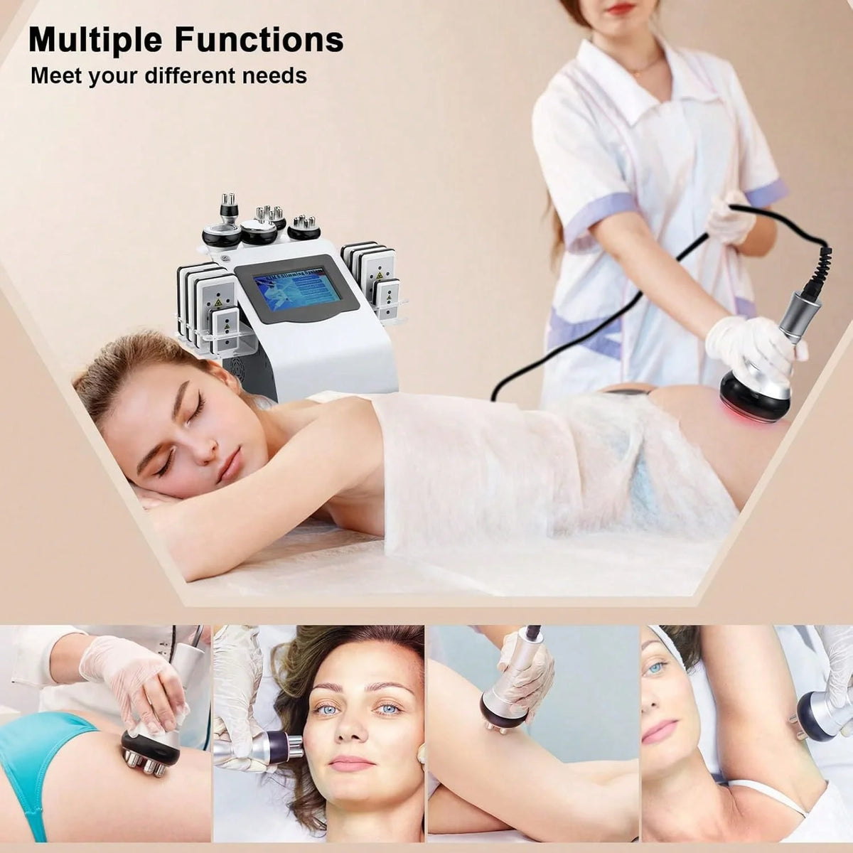 40K Cavitation Beauty Device For Skin Tightening And Body Contouring