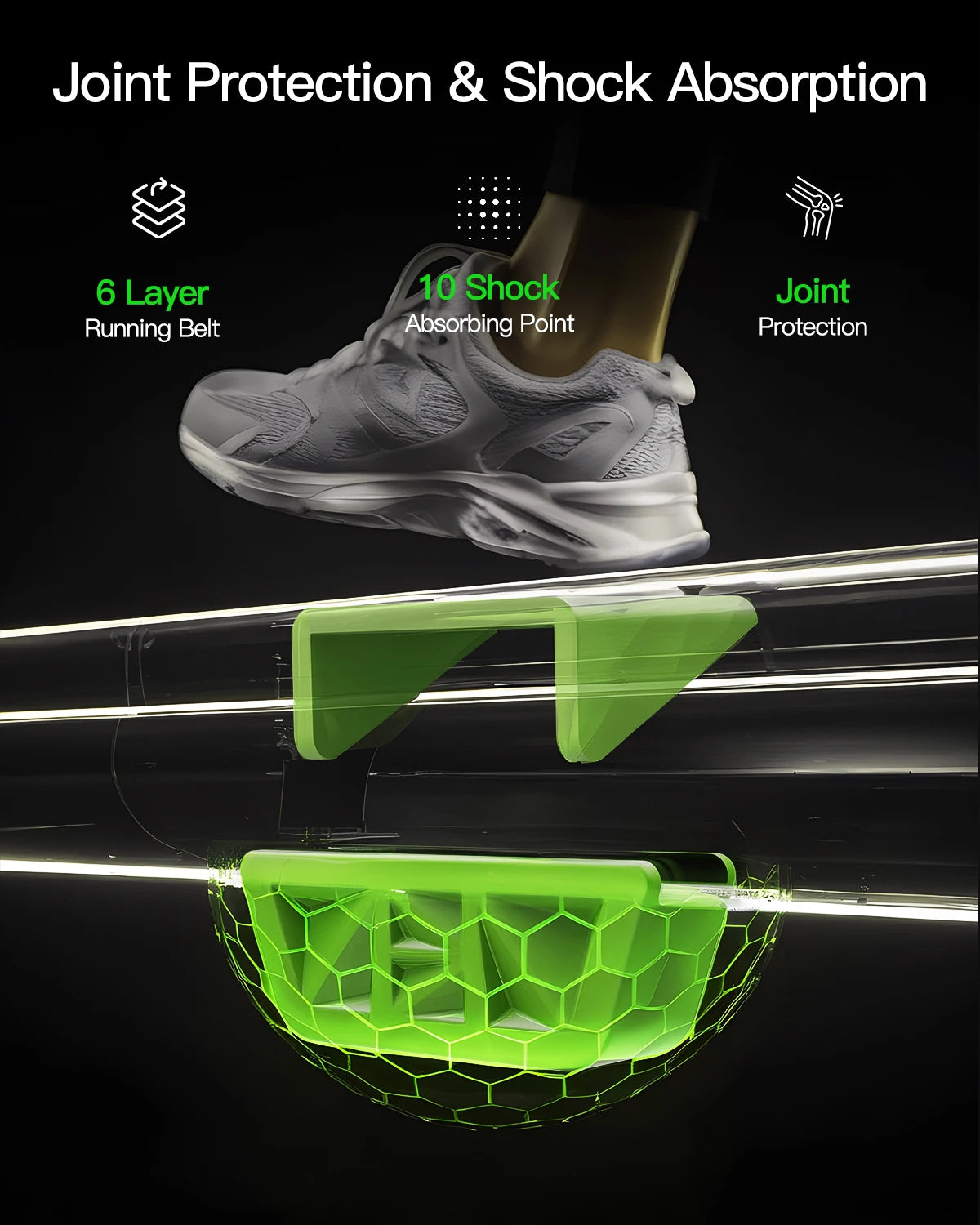 Akluer Portable Under Desk Treadmill With Led Display And Incline
