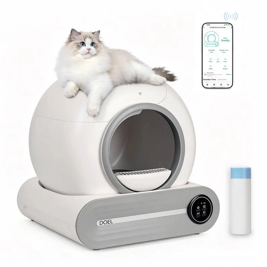 DOEL Automatic Self Cleaning Cat Litter Box With App Control