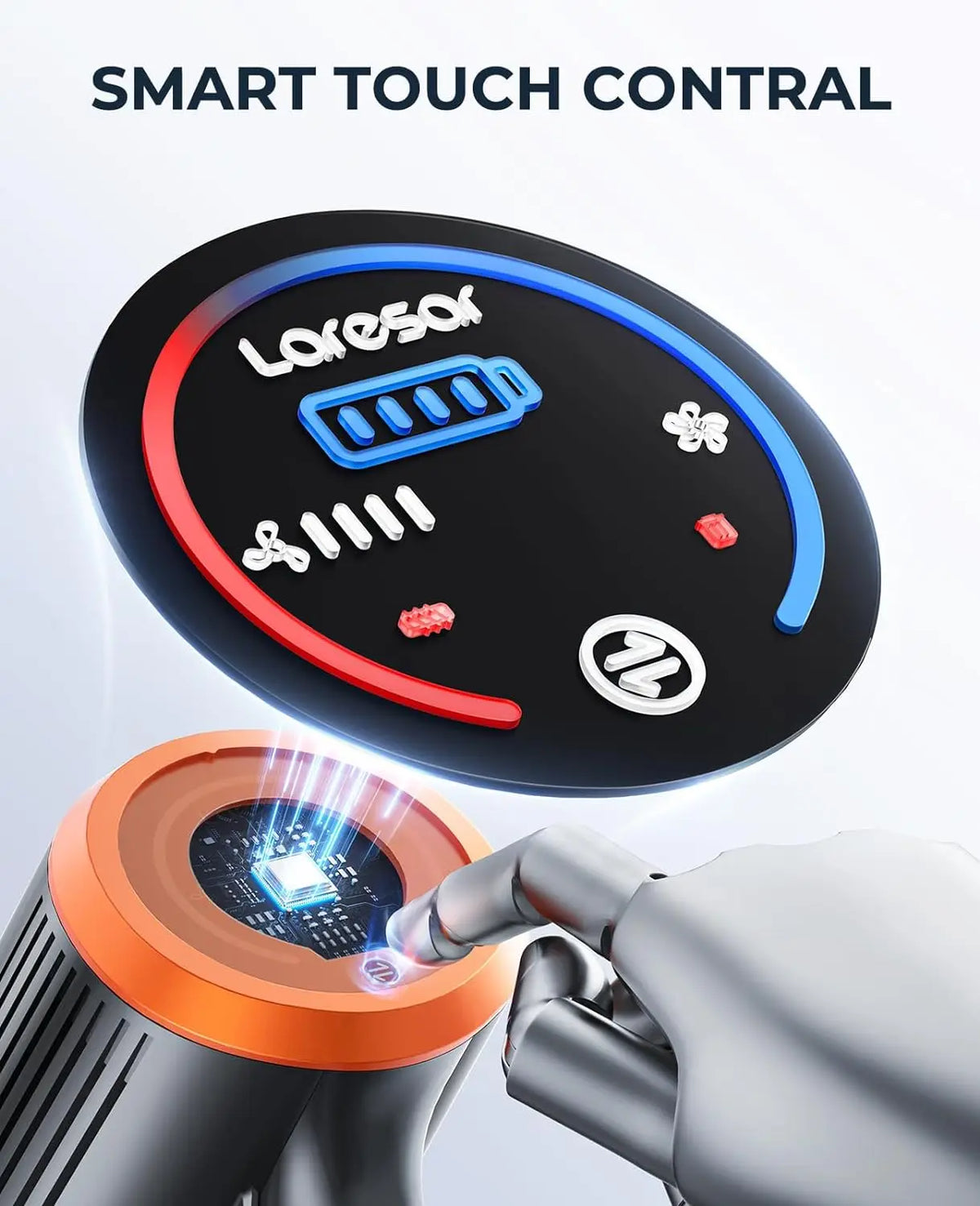 LARESAR Elite 8 Handheld Cordless Vacuum With HEPA Filter