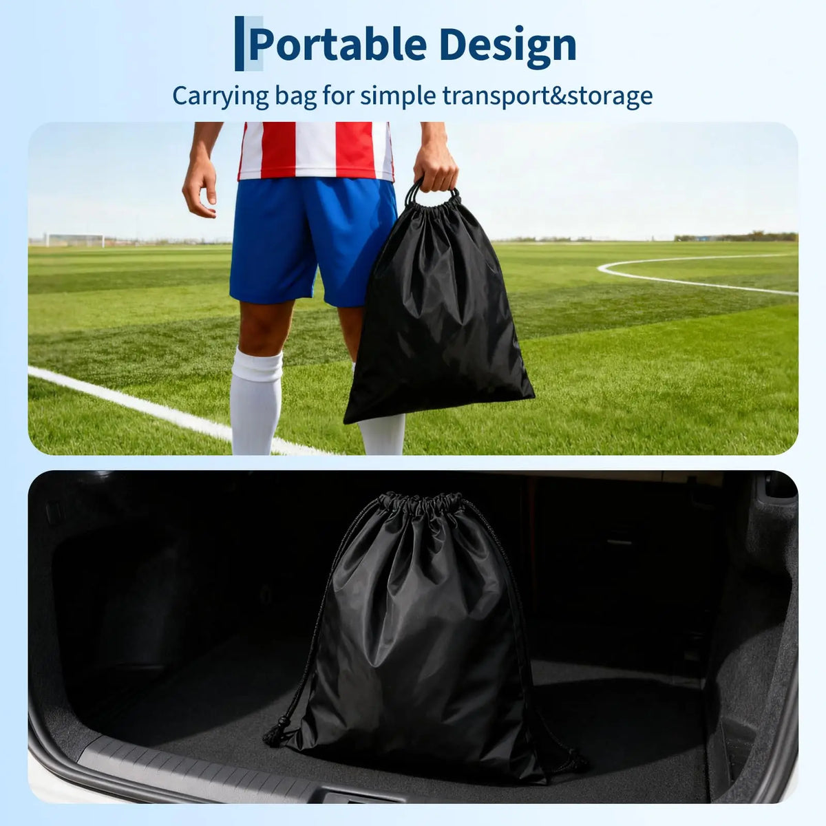 HiMISS Pop Up Soccer Goals Portable Youth Training Kit