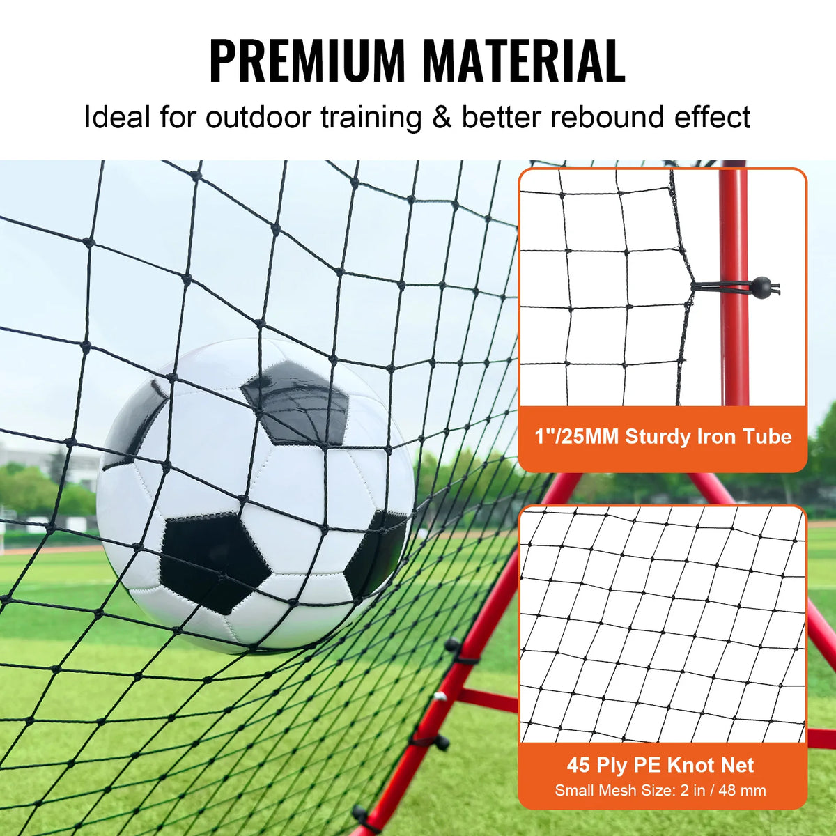 VEVOR Portable Soccer Rebounder Net for Football Training and Practice