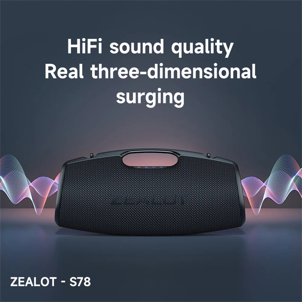 ZEALOT S78 120W Bluetooth Speaker With Powerful Bass