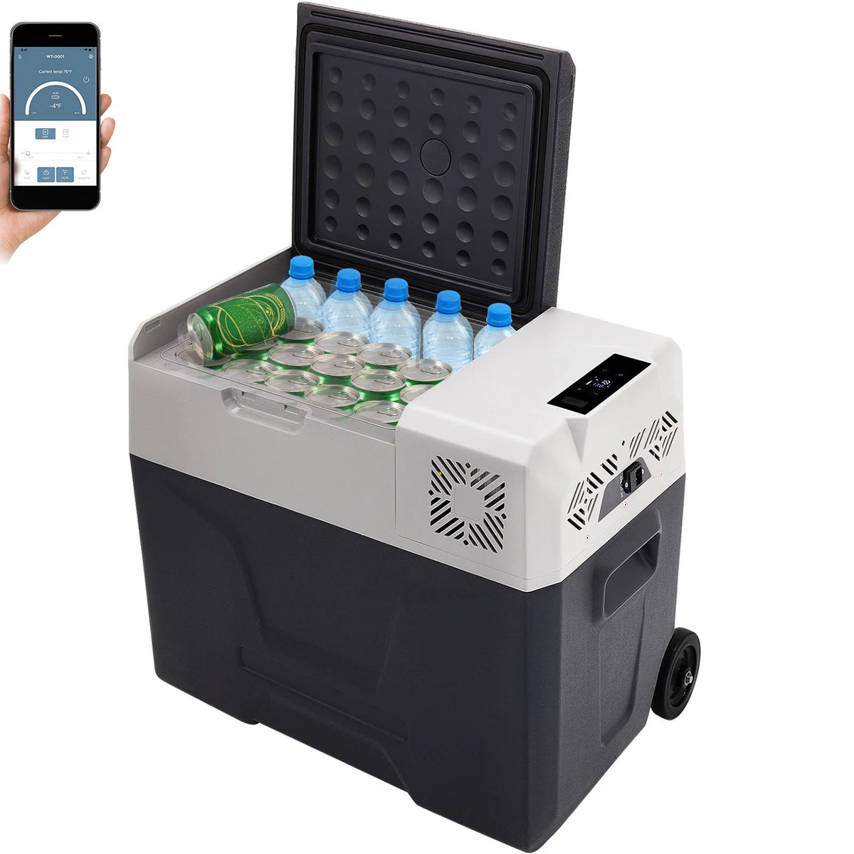 SucceBuy Portable Compressor Car Refrigerator for Home and Travel