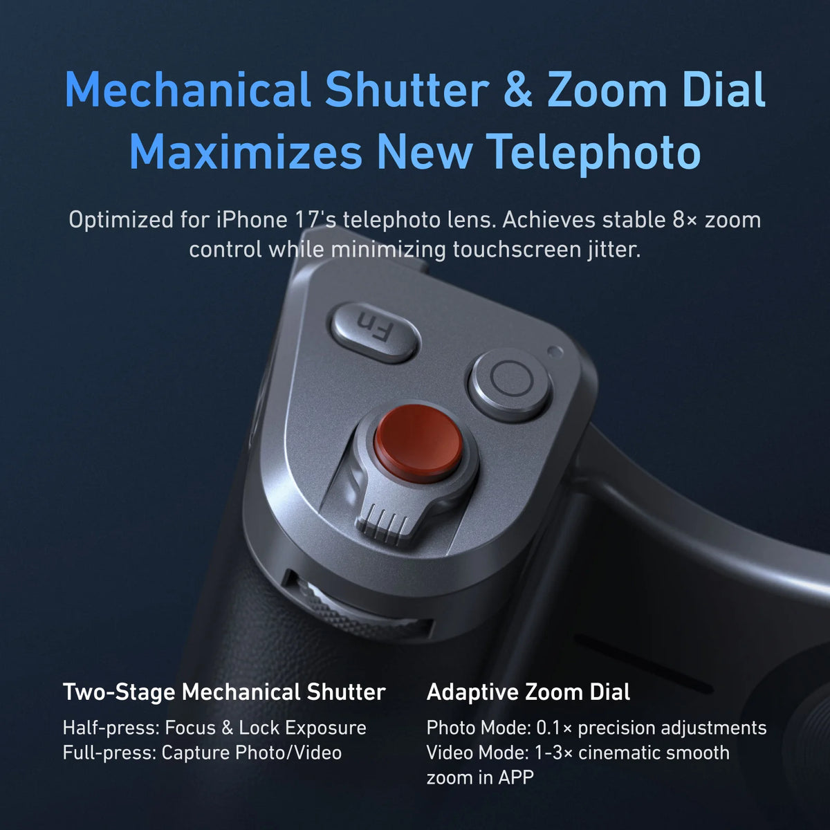 TELESIN Master Grip Phone Camera Holder With Wireless Charging