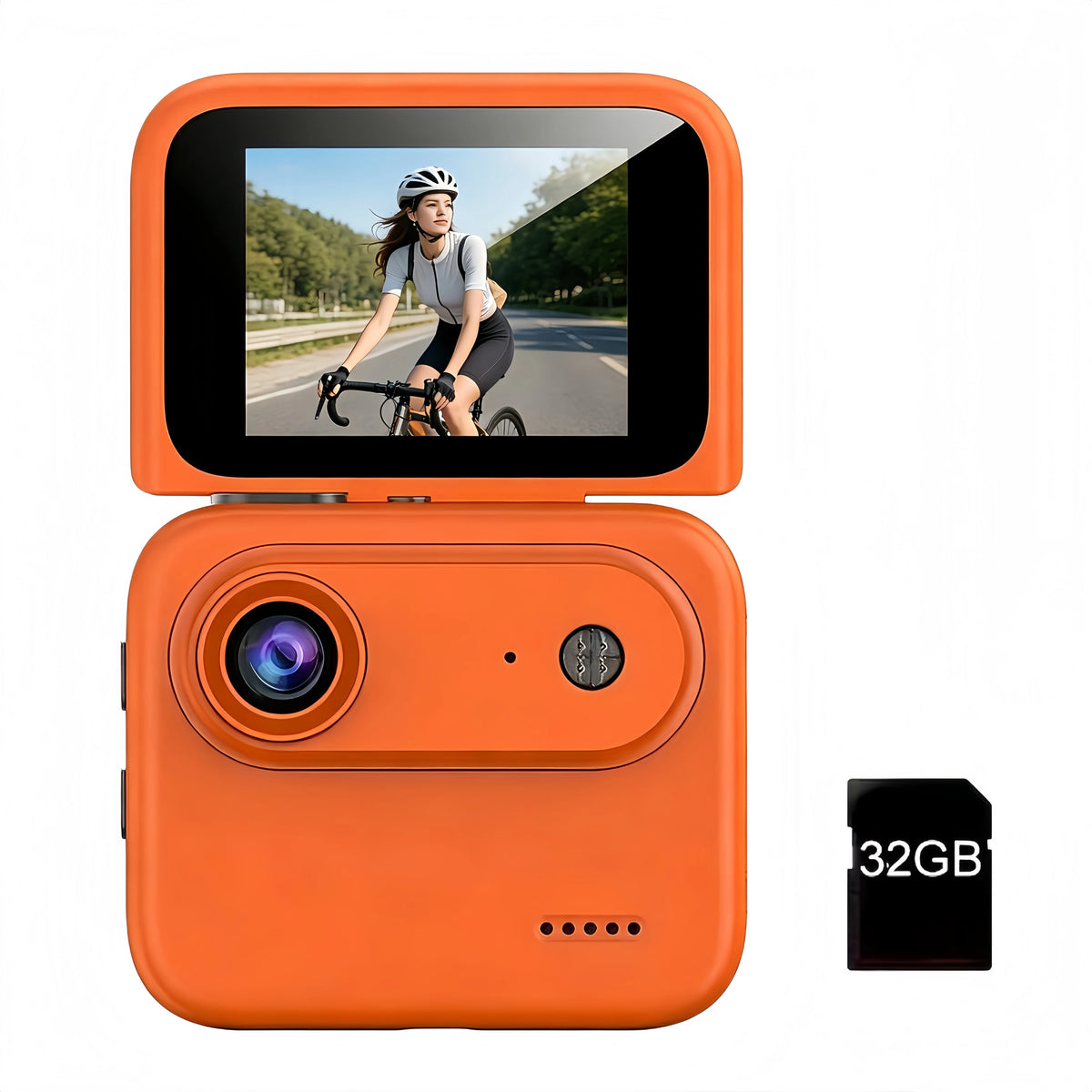 4K Flip Screen Action Camera With Anti Shake Stability