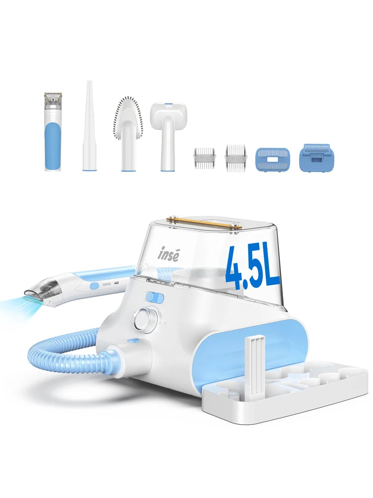INSE P30 Cordless Dog Grooming Vacuum Low Noise Pet Clipper