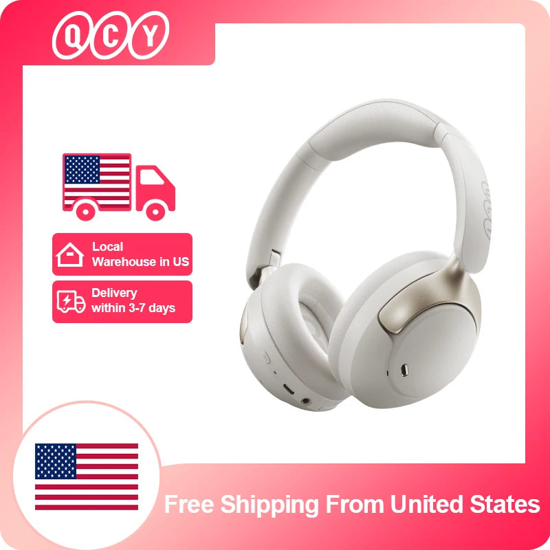 QCY H3 Pro Adaptive Active Noise Cancelling Wireless Headphones