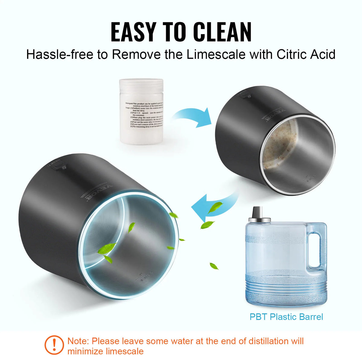 SucceBuy Countertop Water Distiller And Pure Water Purifier for Home Use