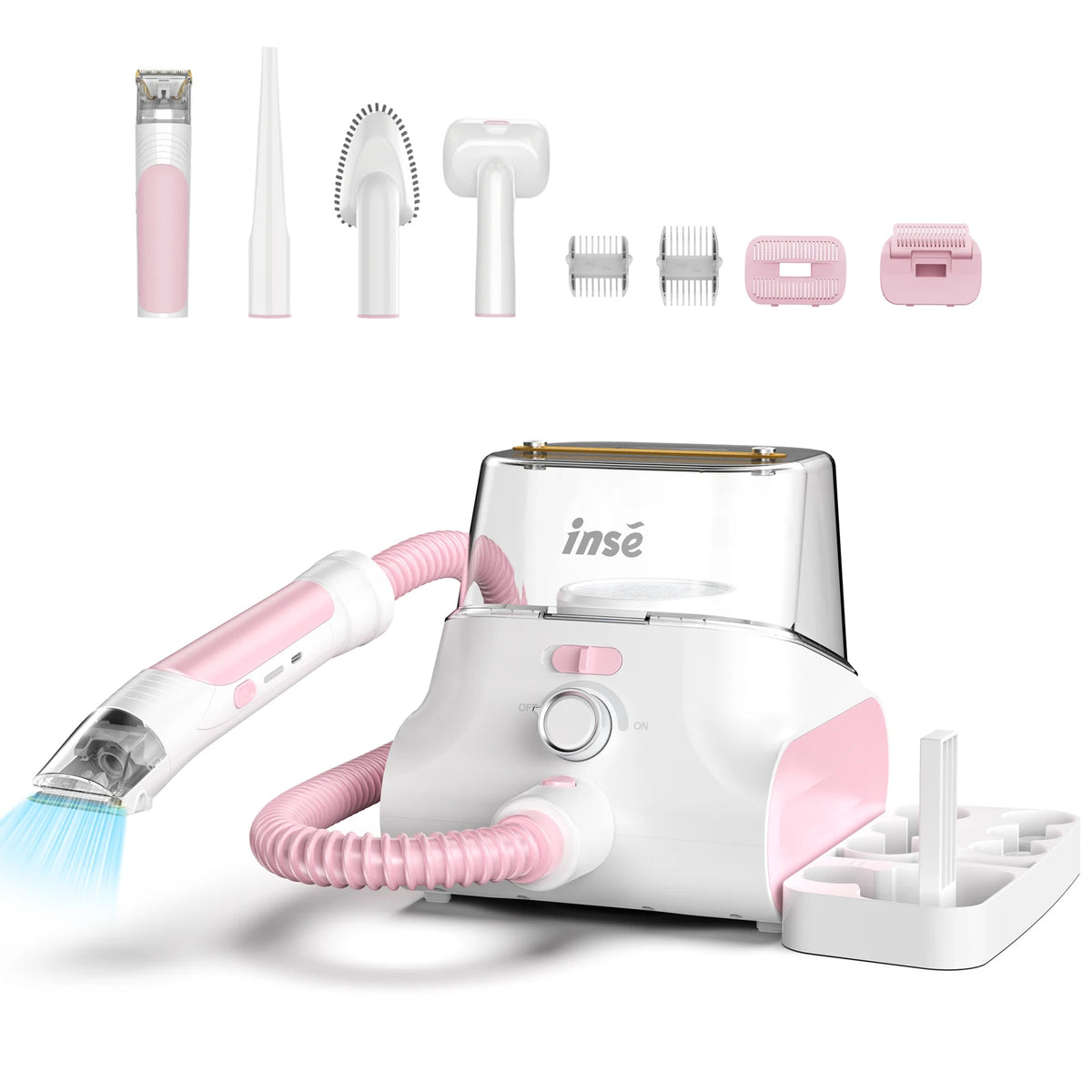 INSE P30 Cordless Dog Grooming Vacuum Low Noise Pet Clipper